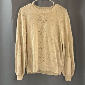 Lauren Conrad Off White Knit Sweater - Size M